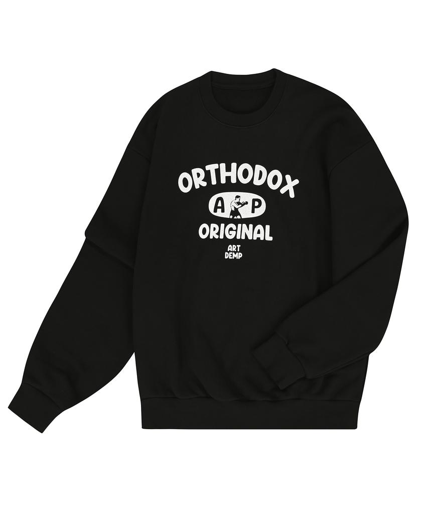 Ateudempeu Fleece-Lined Sweatshirt Orthodox Sweatshirts (Black)
