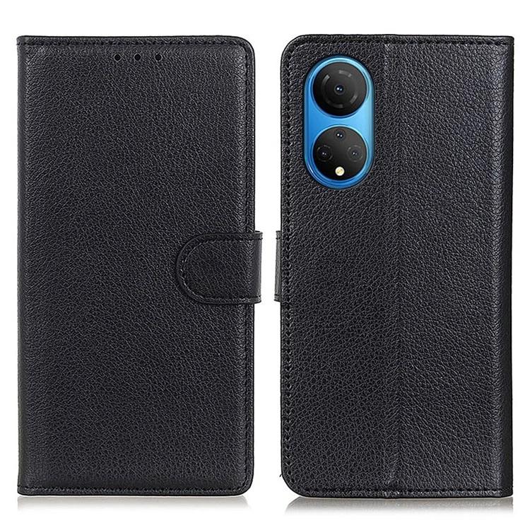 

Чехол-кошелек из искусственной кожи с подставкой для Honor X7 Litchi Texture Защитный чехол для телефона