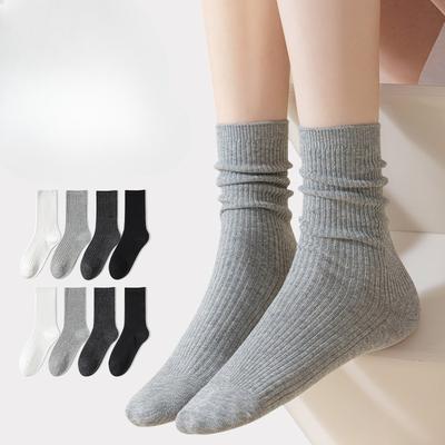 Damen Sommer Atmungsaktive und Geruchshemmende Nahtlose Socken, Locker sitzende Baumwollsocken, Postpartale Socken, Mittellange Frotteesocken