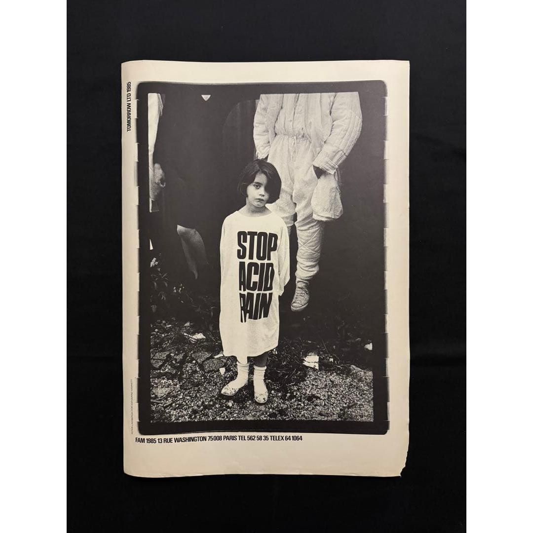 Used [At that time] 1980s Katharine Hamnett Large double-sided printing (50 x 70 cm)