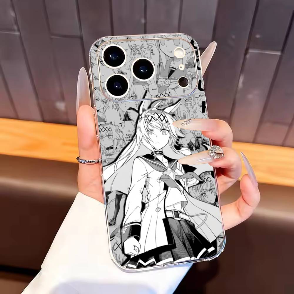 

Чехол для телефона O-Oguri Cap Tamamo для iPhone17,16,15,14,13,12,11 Plus,Pro Max Мягкий прозрачный чехол iPhone16plus