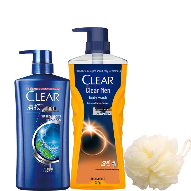 Clear Men's Shampoo & Shower Gel Set