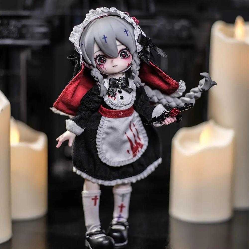 Genuine New Nyssa Bizarre Nightmare Series Kawaii Anime Action Figure 1/12 Bjd Toy Blind Box Surprise Doll For Girls Custom Gift