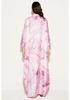 European & American Plus Size Loose Printed Lace-up Dress for Women - NQ6028