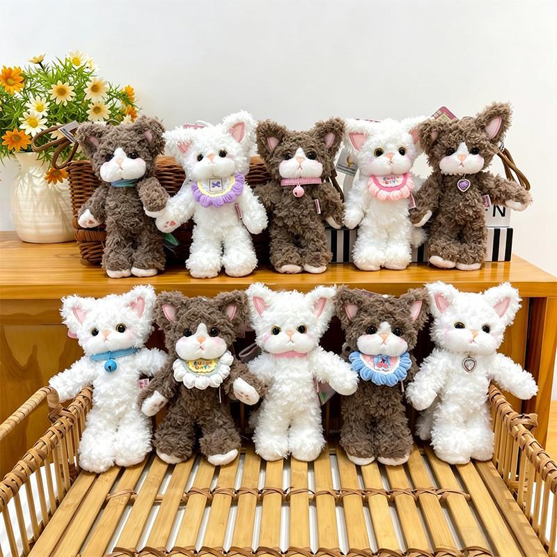Devin Soft Plush Cat Keychain With Pp Cotton Filling For Bag Decor And Collection