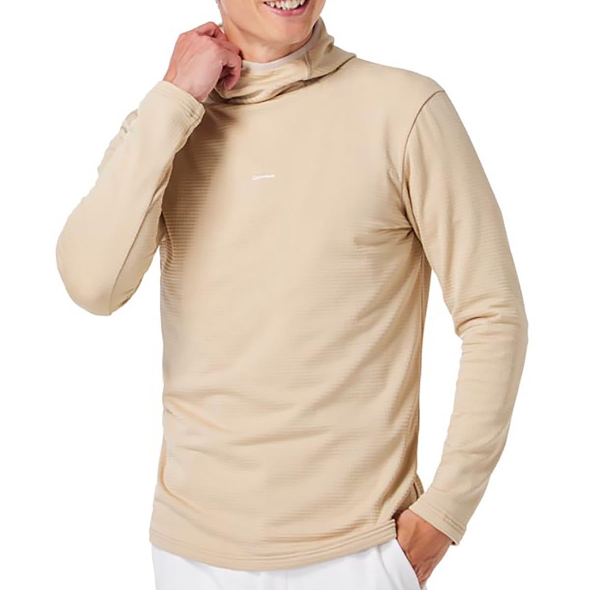 

TaylorMade Lined Long Sleeve Hoodie, Beige, Size O, Men s, 24FW UN358