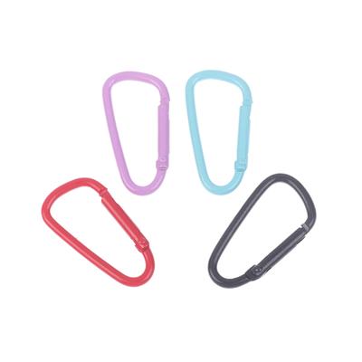 5Pcs Liga de Alumínio Colorido Mosquetão Fivelas Camping Equipamento Mochila Fivela Garrafa de Água Pendurado Fivela Snap Gancho Chaveiro