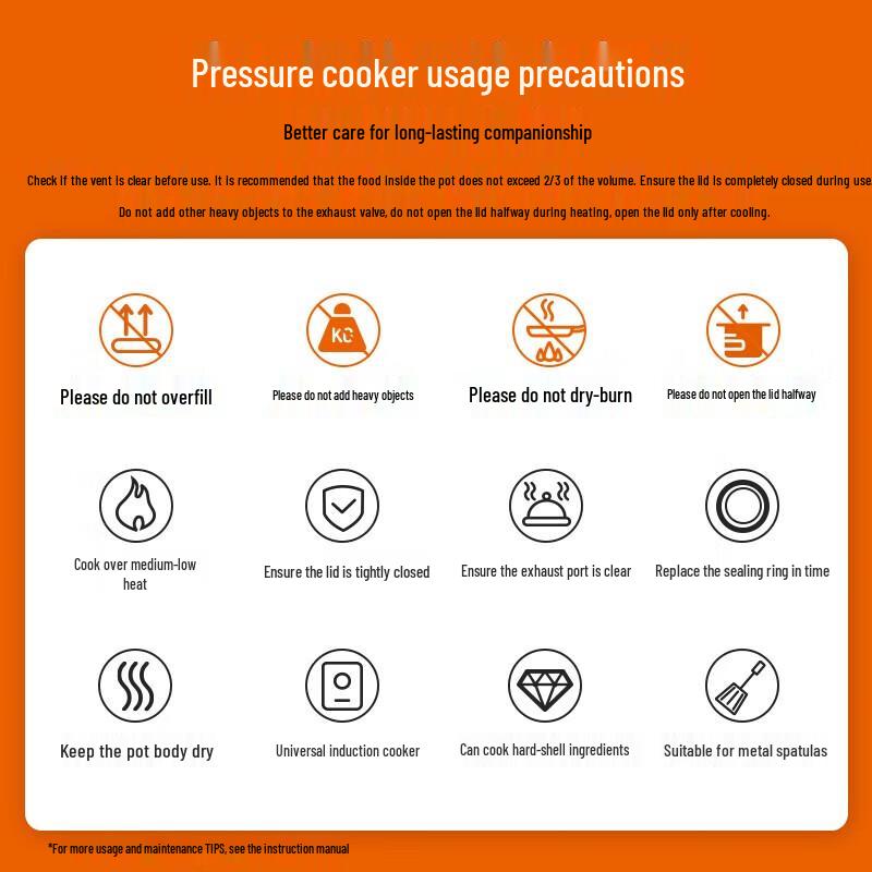 Supor Galaxy Star 304 Stainless Steel 24cm Pressure Cooker