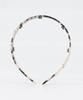 Alexandredeparis Pleasance Hairband Beige Tortoise