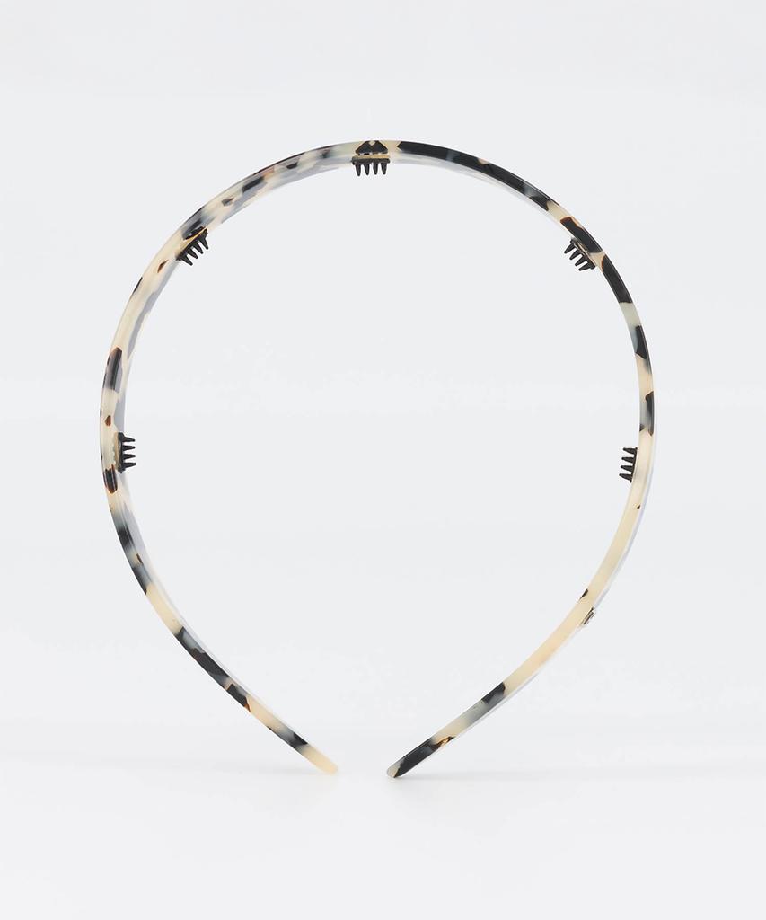 Alexandredeparis Pleasance Hairband Beige Tortoise