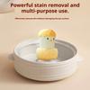 Cleaning Brush Easter Chicken Handle Non-Scratch Cleaning Ball Removable Scrubber Ergonomic Grip Kitchen Stove Sink Brush