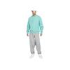 Nike Lab Embroidered Logo Fleece Pullover Sweatshirt Men Tops Teal DA0318-393