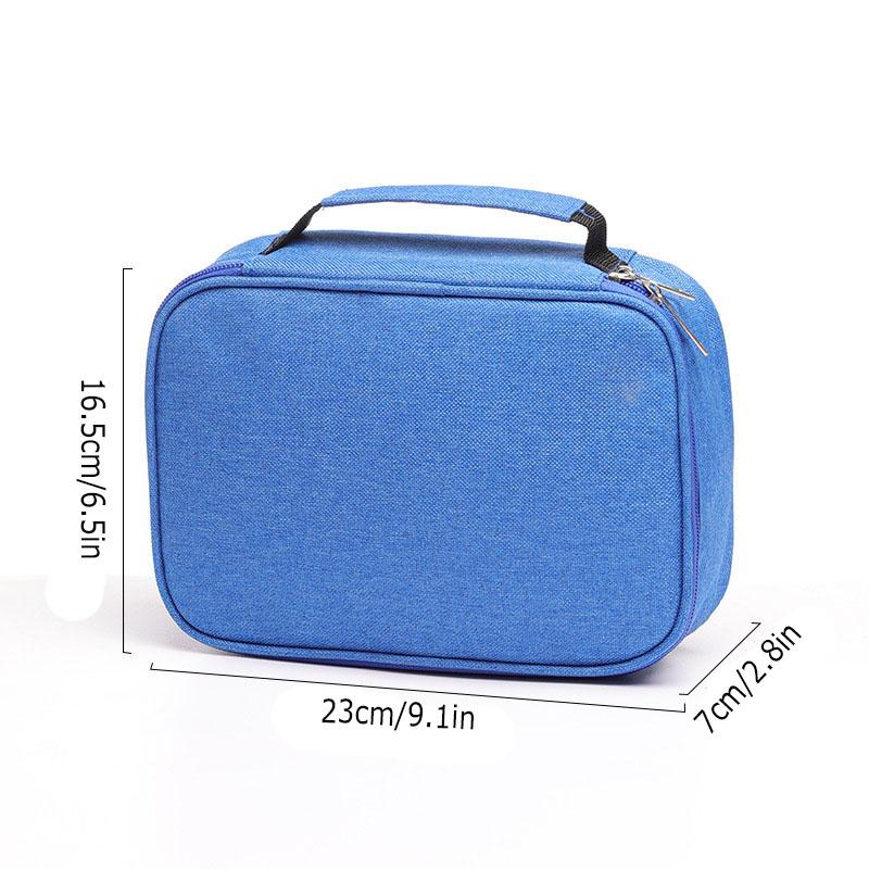 72 Holes Colored Lead Pencils Storage Bag Black Red Colors Large Capacity Case Box Holder School Supplies Stationery Student