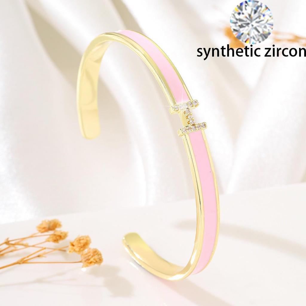Zircon Letter Open Bangle: Luxury Commuting Bracelet, Exquisite Fashion Jewelry for Women, 2025 Edition.