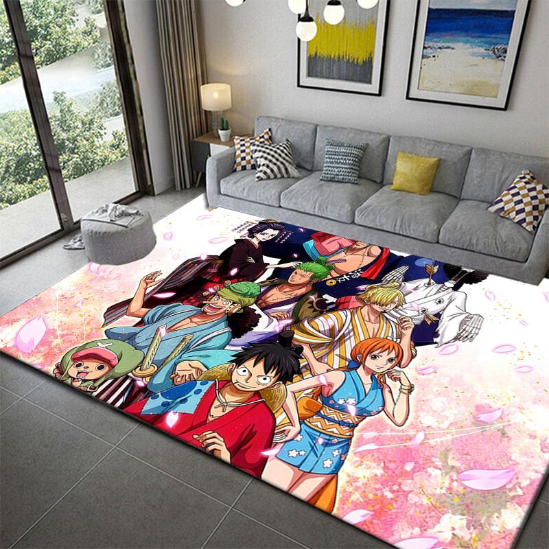 One Piece Best Gift Anime Rug Soft Non-Slip Mat for Bedroom Living Room