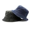Women's Solid Color Vintage Fisherman Hat Foldable Distressed Bucket Hat Summer Outdoor Sun Protection Basin Hat