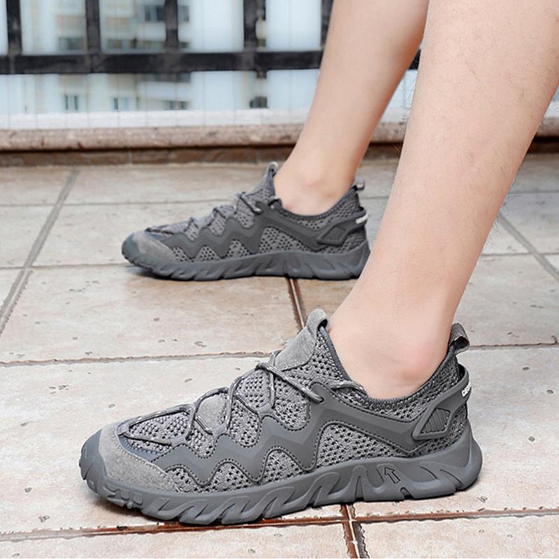 Men's Shoes, Summer Trend Hollowed Out Breathable Mesh Shoes, Casual Sports, Men's Cool and Fashionable Casual Shoes