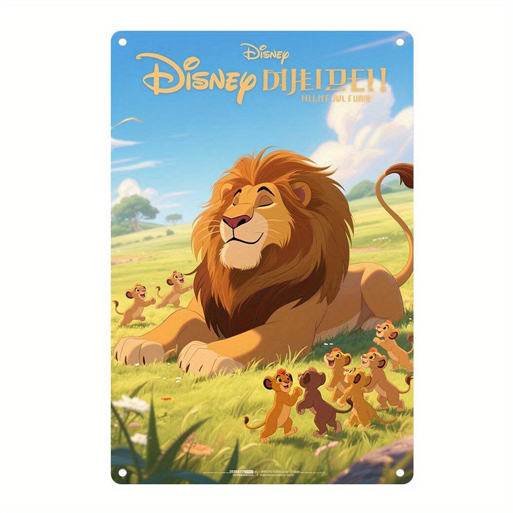 

2D Flat, 1pc, Disney Character Group Metal Sign - 8x12 inches 20x30cm Colorful Iron Wall Art Decor, Suitable for Home, Office, C 20x30cm（7.8x11.8inch）