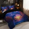 Bedding Dolphin 3D Printed Pillowcase Polyester Abraded Bedding Three-Piece Set