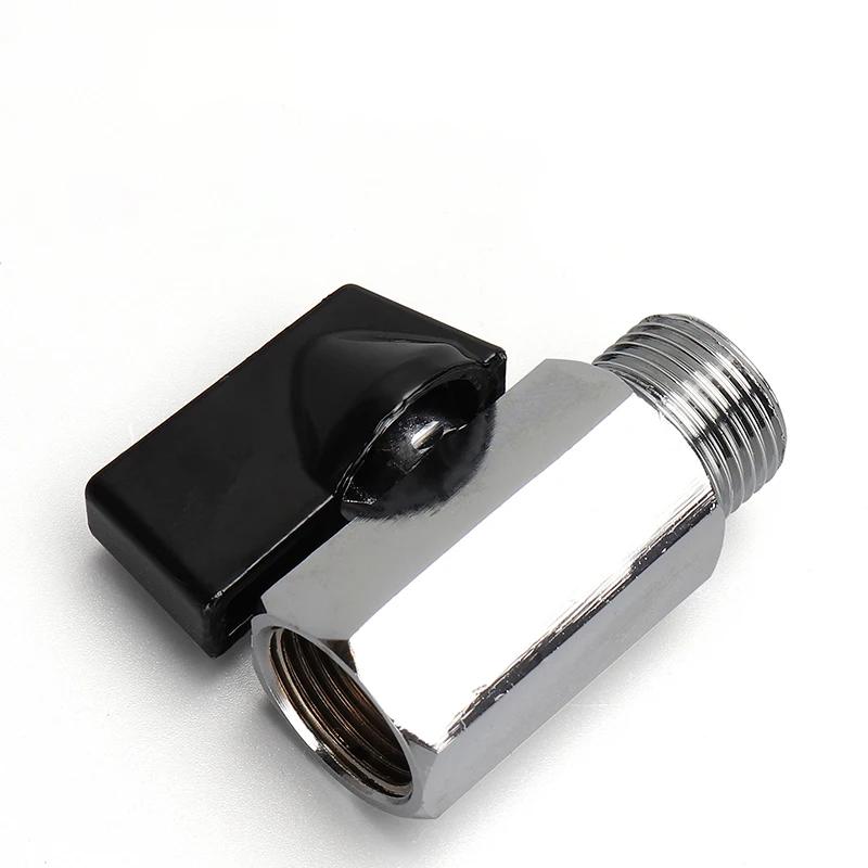 1/8" 1/4" 3/8" 1/2" Threaded Mini Brass Ball Valve BSP Male To Female Air Compressor Water Gas Oil Shut Off Valve