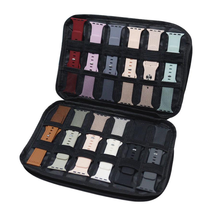 1 pcs Watch Box For Apple watch band series 10 ultra 2 9 se 8 7 Strap Storage Bag case for samsung galaxy watch 7 6 5 4 active 2