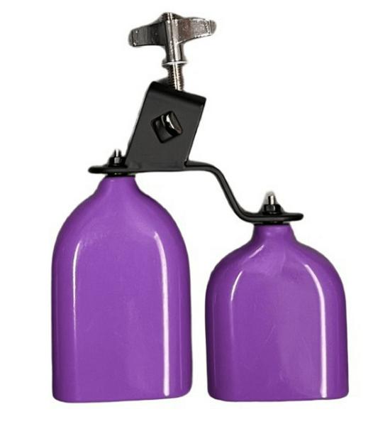 

Alto/Tenor/Bass Sound Effect Cowbell: Drum Rack Clapper with Woodblock, Plastic Single Color, Double Head Cowbell фіолетовий