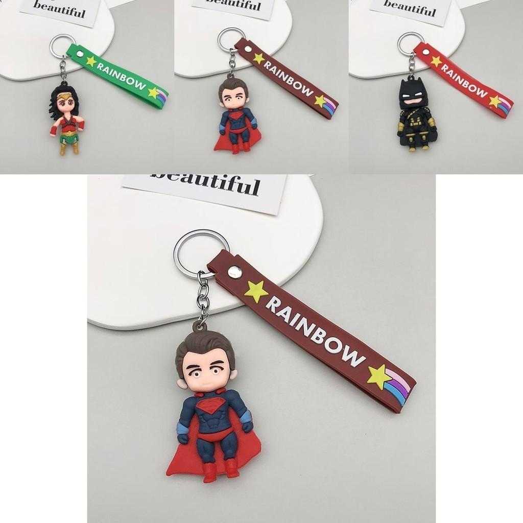 Marvel And Dc Hero Keychain Set Durable And Colorful Superheroes Keyring For Kids And Adults