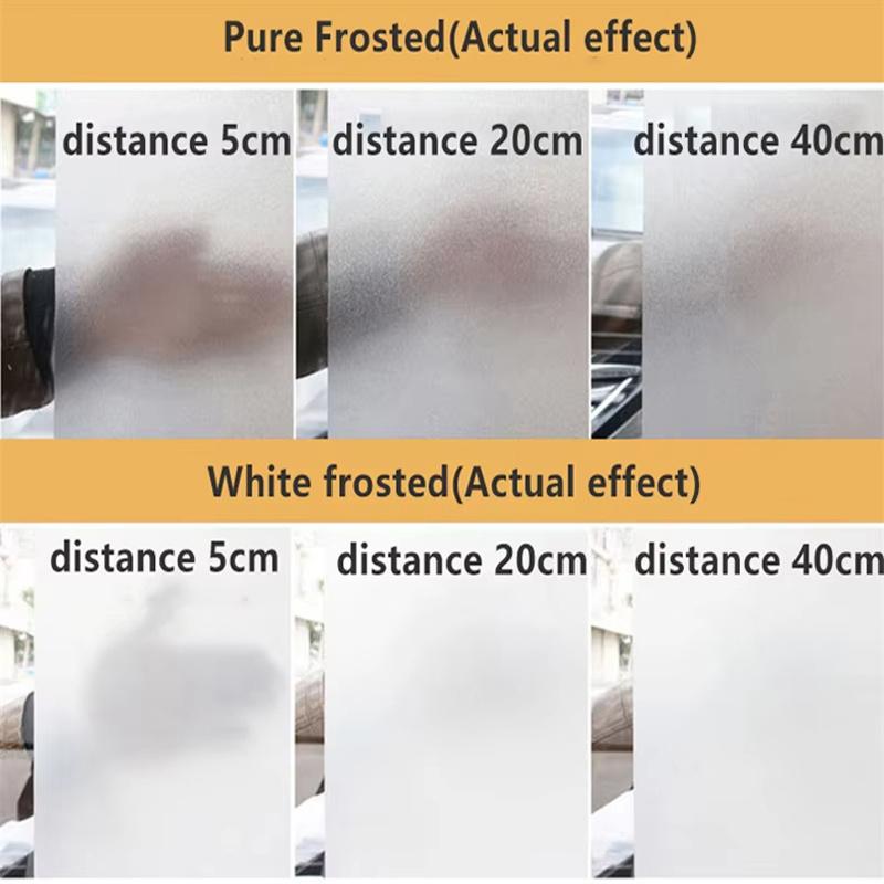 Non Adhesive Static Reusable Frosted Shower Window Glass Door Bathroom Sticker Privacy Film Home Office