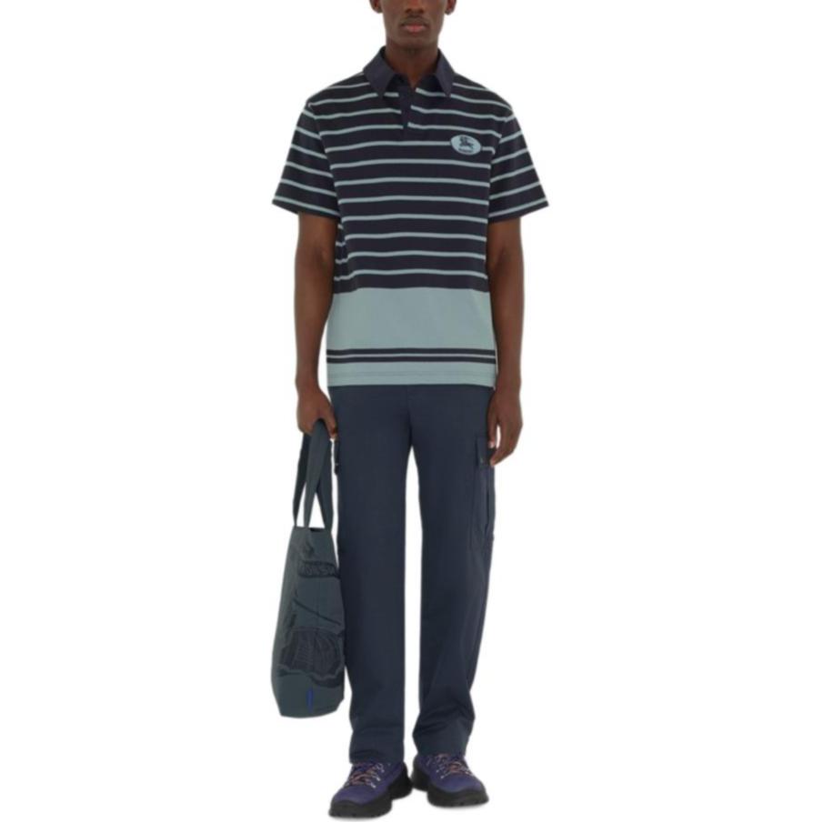 Burberry Striped Cotton Polo Shirt 81105951