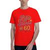 Happy Life Starts At 60 Men T Shirts 60 Birthday Funny Tee Shirt Short Sleeve O Neck 100 Cotton Unique Clothing TShirt