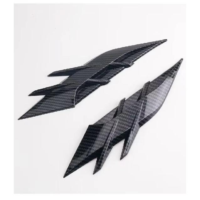 2PCS Auto Headlight Eyebrow Universal Car Lamp Cover Sticker Self-Adhesive Stripe Decal Decoration for Cars Bodys