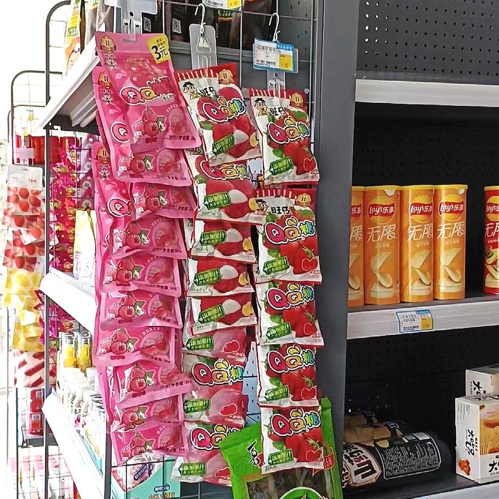5/3/1x Kunststoff-Snack-Aufhängestreifen Universell Supermarktregal Lebensmittel-Display-Haken Faltbar Transparent Shop-Clip-Streifen