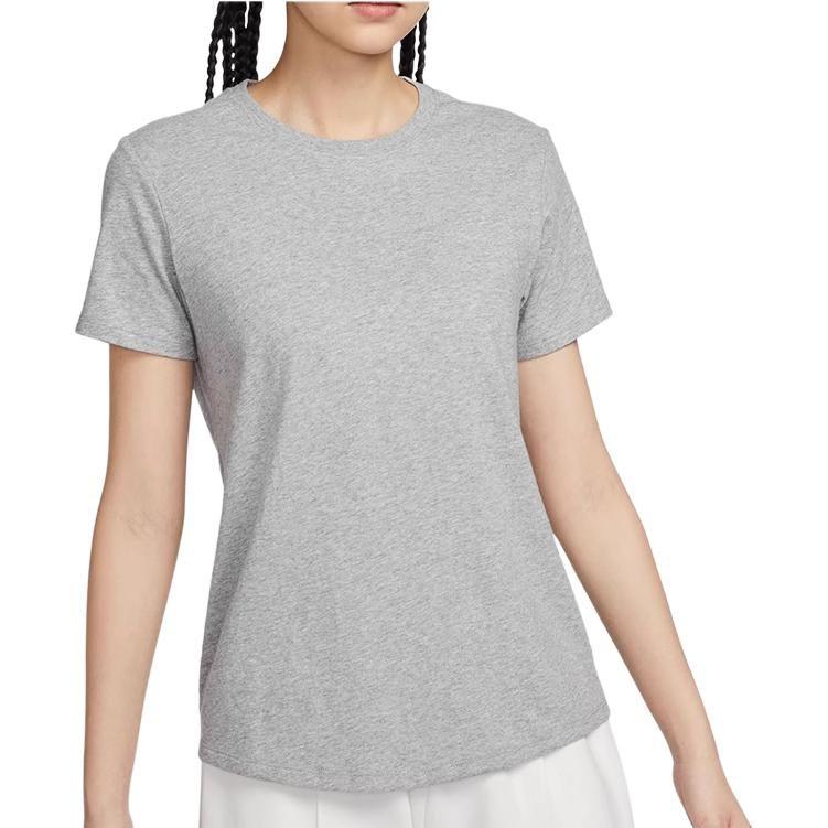 Nike T Shirts Women's Gray Crew Neck Moderate FJ7129-063