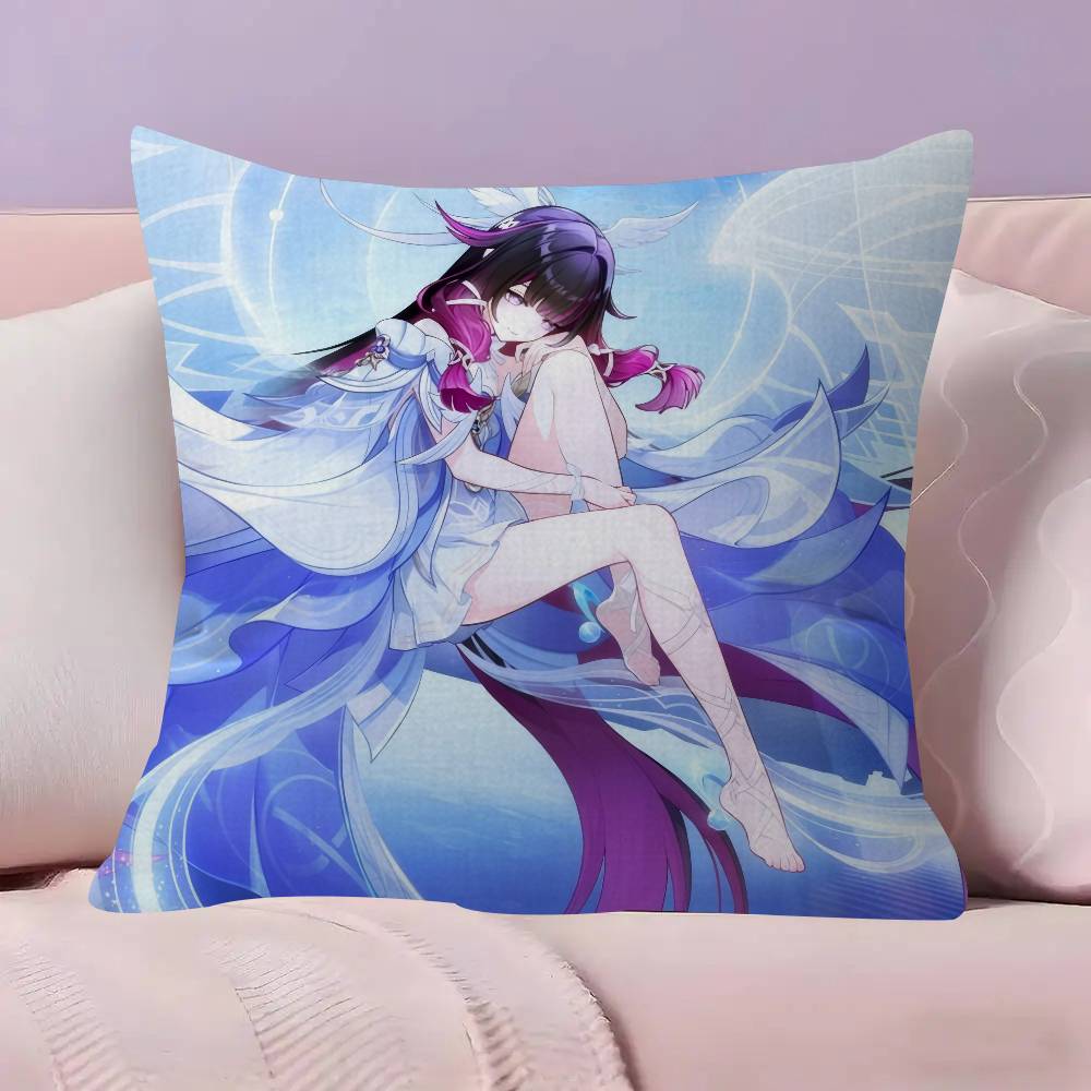 Genshin Impact Columbina cushion  Pillow Cover Design cushion Cover decor Holiday Decorati