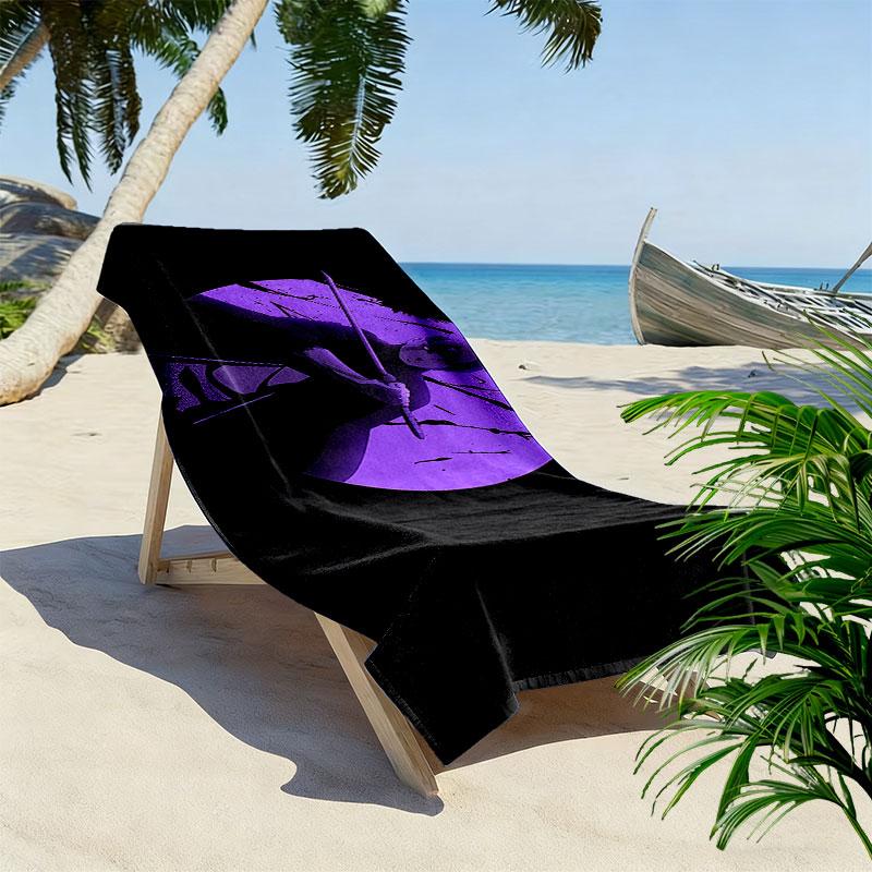 Naruto Anime Print Beach Towel, Large Soft Quick Dry Towel for Beach Camping Swimming