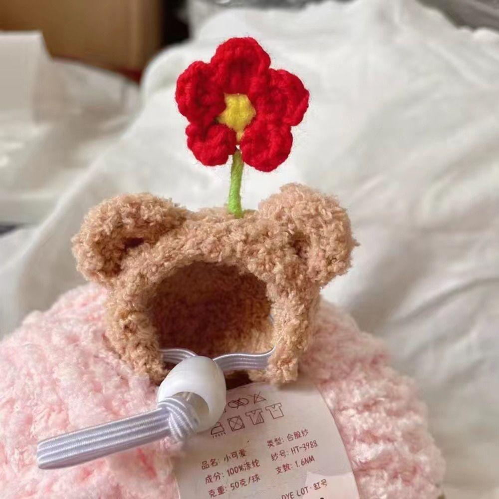 Fashion Woolen Plush Hat Mini Pet Supplies Animal Doll Hat  for Hamster Golden Silk Bear