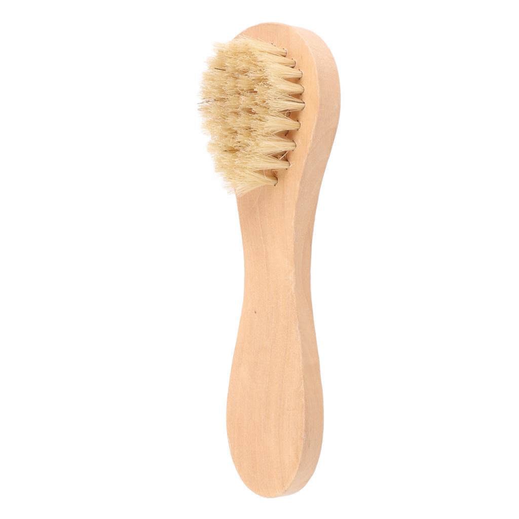 Wooden Handle Face Brush Exfoliating Cleaning Skin Brush Tool