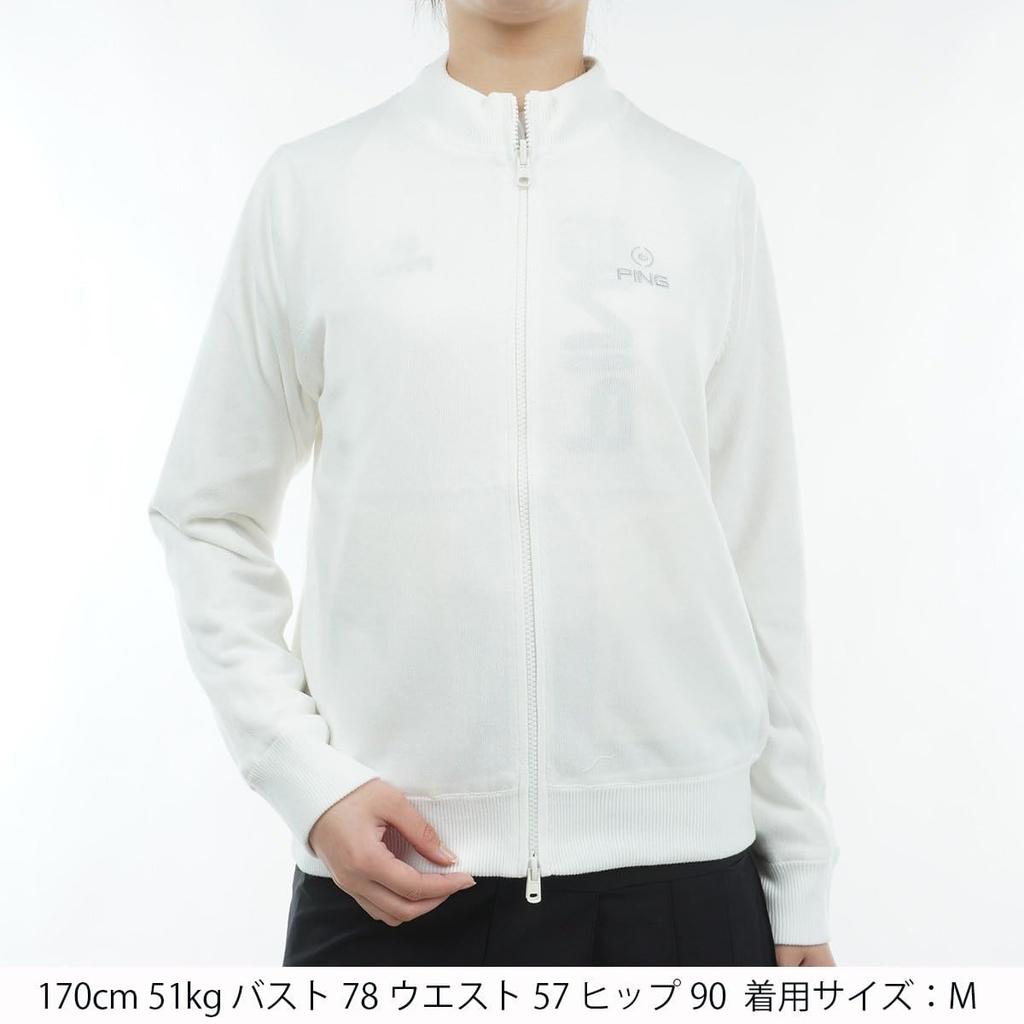 Knit Blouson Golf M [Pin Apparel] Women's (Reversible) / / 622-3270008 030_White