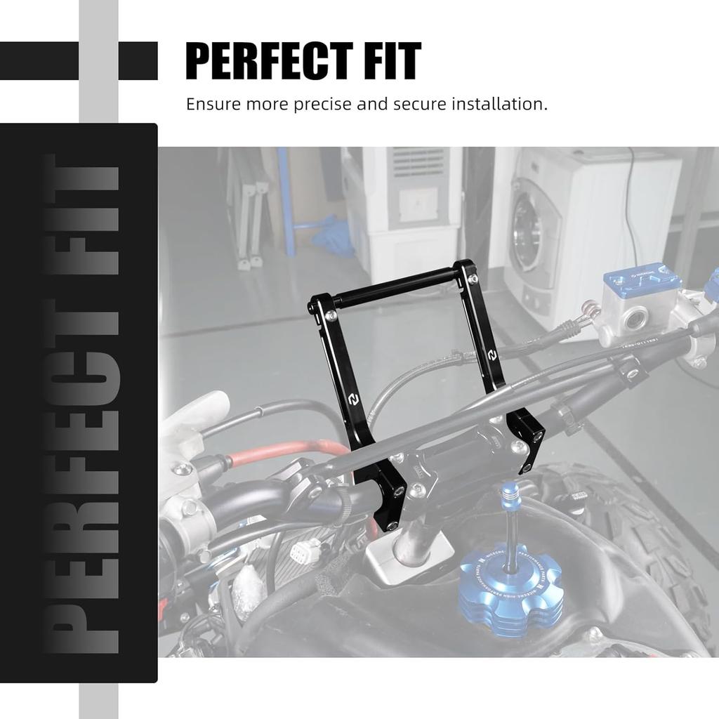 NICECNC Aluminium CNC Roadbook Montagearme Lenkerhalterung Roadbook Halterung Kompatibel mit 690 Enduro/Enduro R/SMC/SMCR 2008-2023, Kompatibel