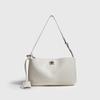 Korean Solid Color Shoulder Bag Underarm Bag Lock Small Square Bag Motorcycle Handbag Bag French Crossbody Bag Simple