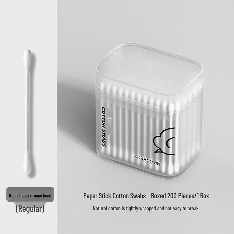 LIEI Double-Ended Cotton Swabs & Stainless Steel Ear Pick Set