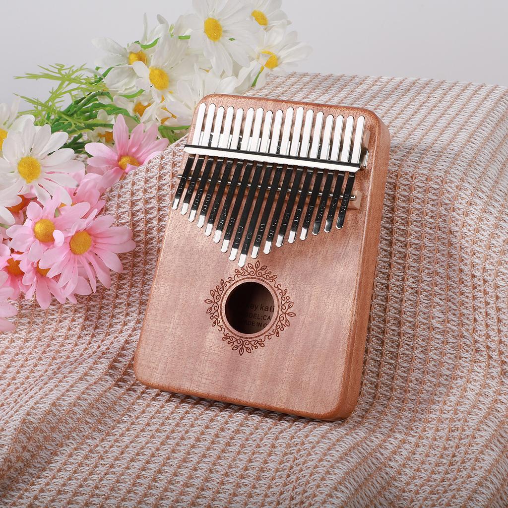 21 Key Mahogany Kalimba 17 key Thumb Piano Portable Finger Piano for Beginner Mbira Gifts for Adults/Kids