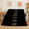 Rainbow Chakra Yoga Mandala Meditation Flannel Blanket Soft Throw Blanket for Bedroom Living Room Bed Travel Camping Picnic Nap