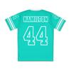 Nummer 44 Lewis Hamilton Trikot Rennfahrer Nr. 44 Design Grafik 3D Druck Merch T-Shirts Sommer V-Ausschnitt Unisex T-Shirt Herren Shirt