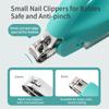 Baby Nail Clipper With Clear Magnifying Glass Pocket Kids Nail Cutters Safety Infant Finger Toe Trimmer Newborn Cutting Tools