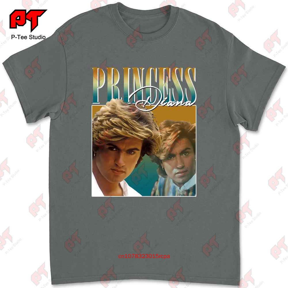 Princess Diana T Shirt Funny George Michael Design Retro Style Cool Fan Art 90S Poster 247 L5XC