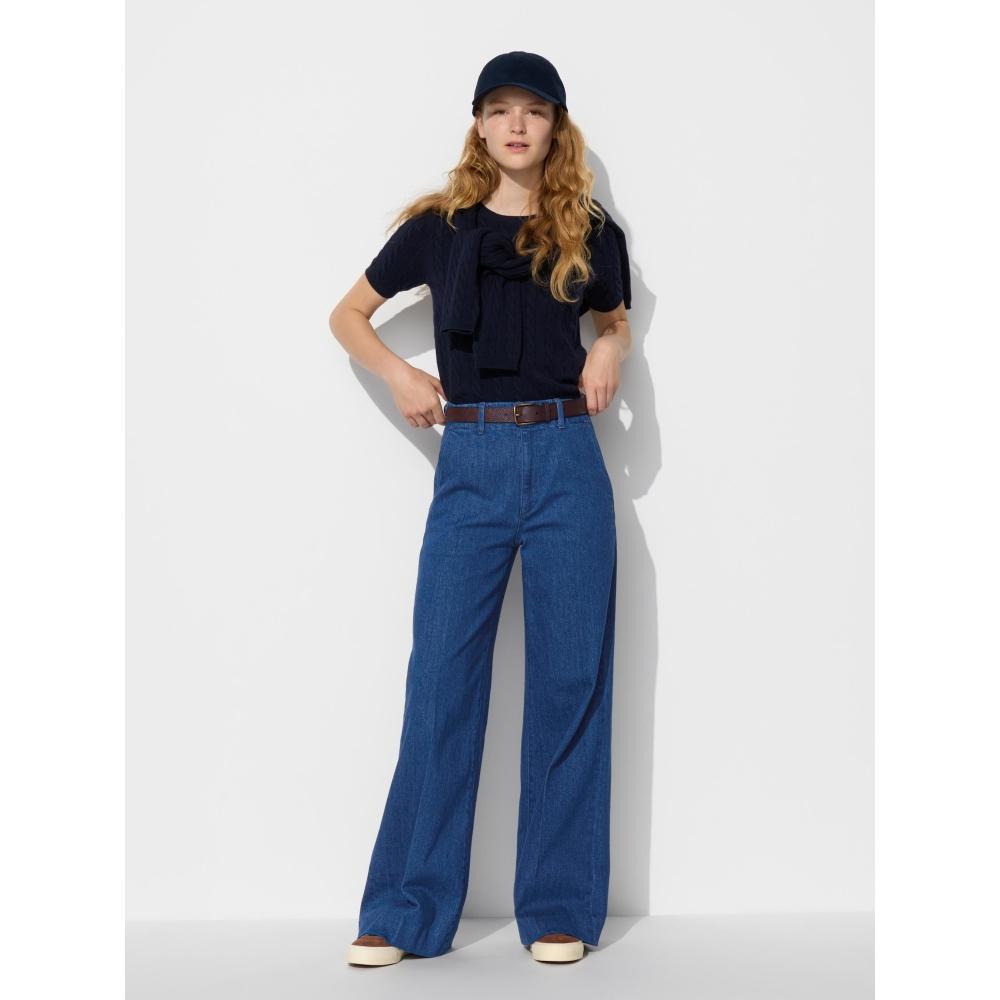 Uniqlo Japan Weite Hose Jeans Lang