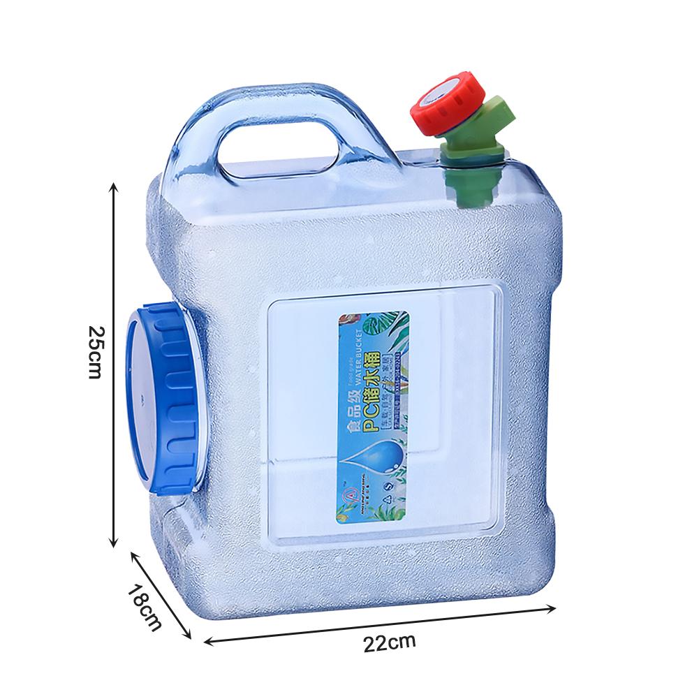 18/12/10/5L Camping Water Bucket Portable Car Water Tank Container Large Capacity with Faucet for Camping Cooking Picnic Hiking