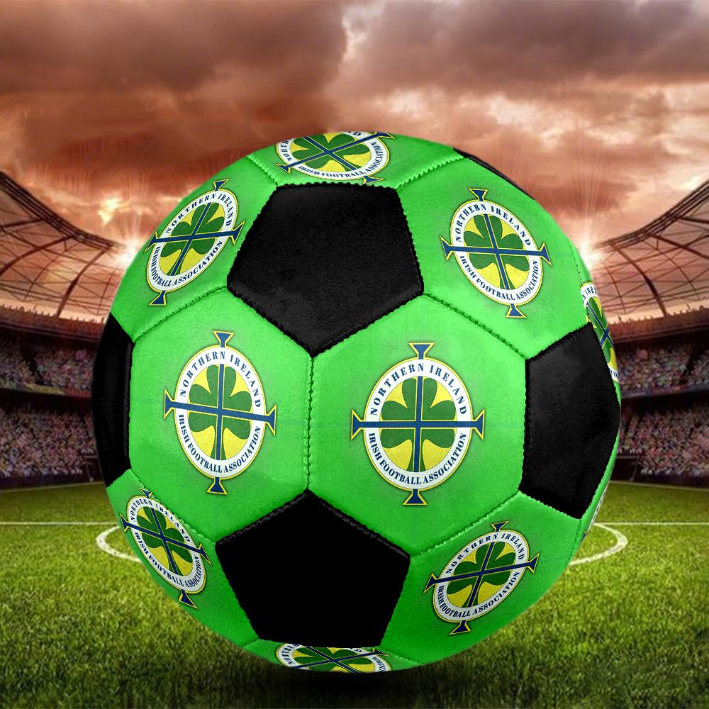 SIZE 5 Northern Ireland National Football Team Soccer Ball Colorful All Ages Machine Stitched PVC Competition Ready Durable High-Bounce