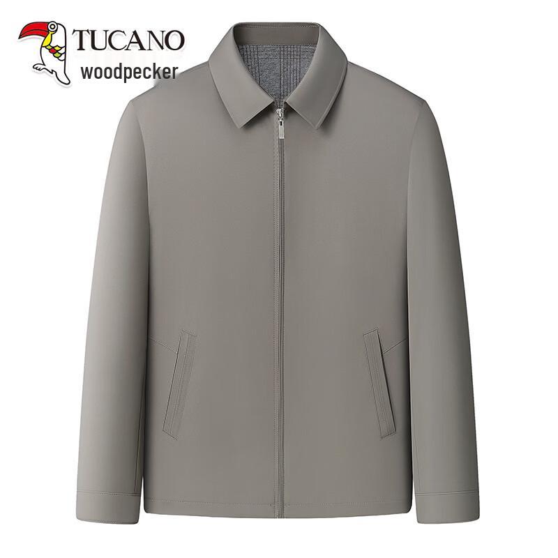

TUCANO Men s Mid-Aged Plus Size Spring Autumn Lapel Jacket 190/3XL